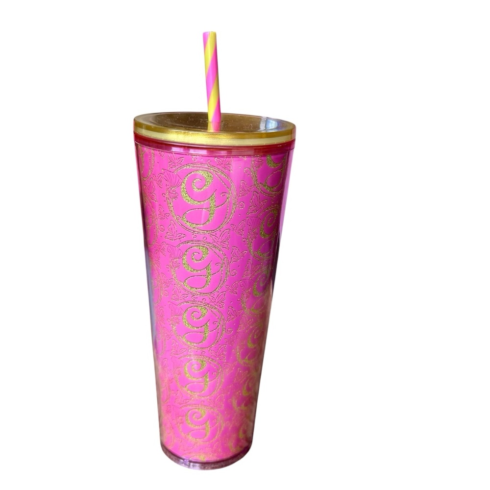 Starbucks Wicked tumbler cold beverage pink & gold cup 2024 - Picture 2 of 8